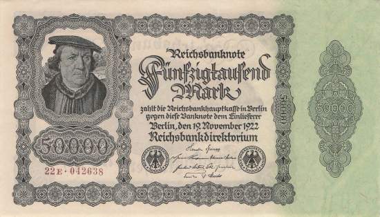 50000 Mark 1922 Ro.79d E